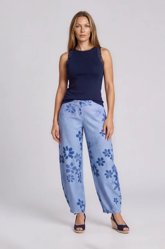 Elasticated Waist Trousers Rose 