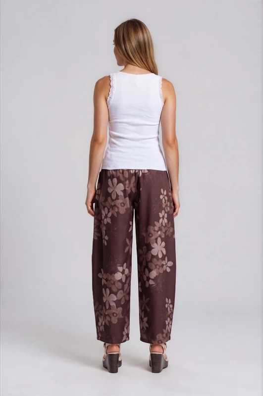 Elasticated Waist Trousers Rose 