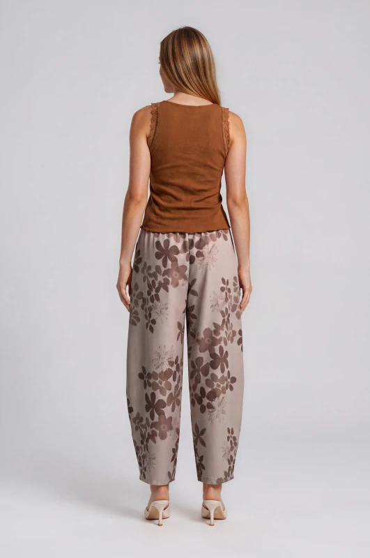 Elasticated Waist Trousers Rose 