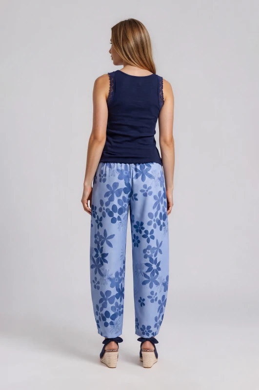 Elasticated Waist Trousers Rose 