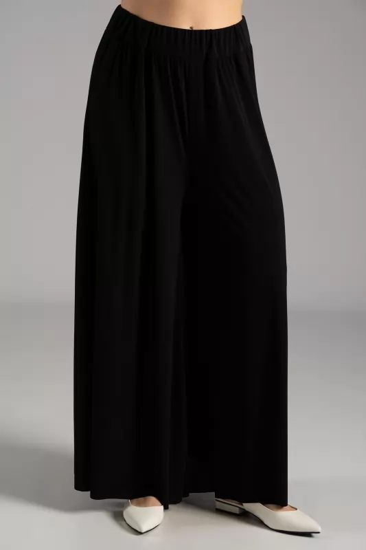 Pants Solid Color Elastic 
