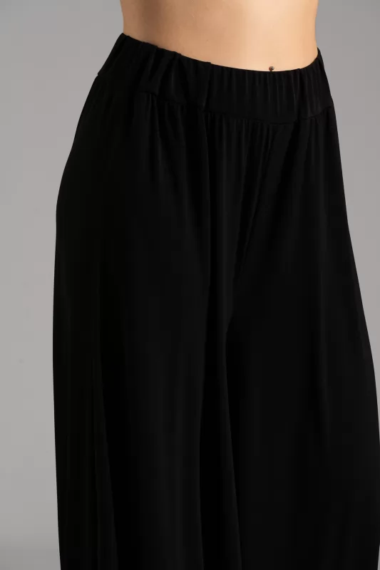 Pants Solid Color Elastic 