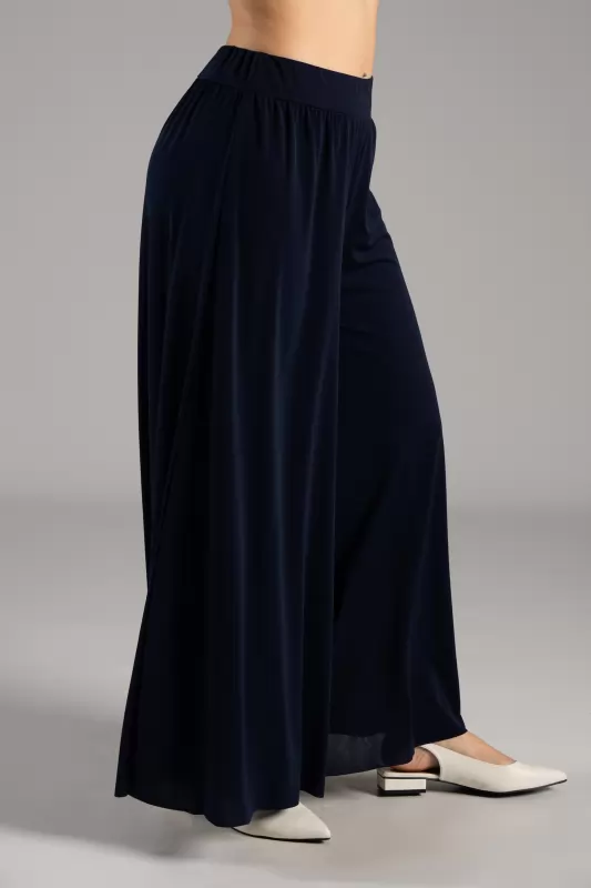 Pants Solid Color Elastic 