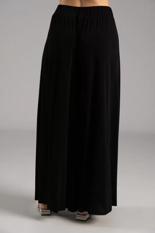 Pants Solid Color Elastic 