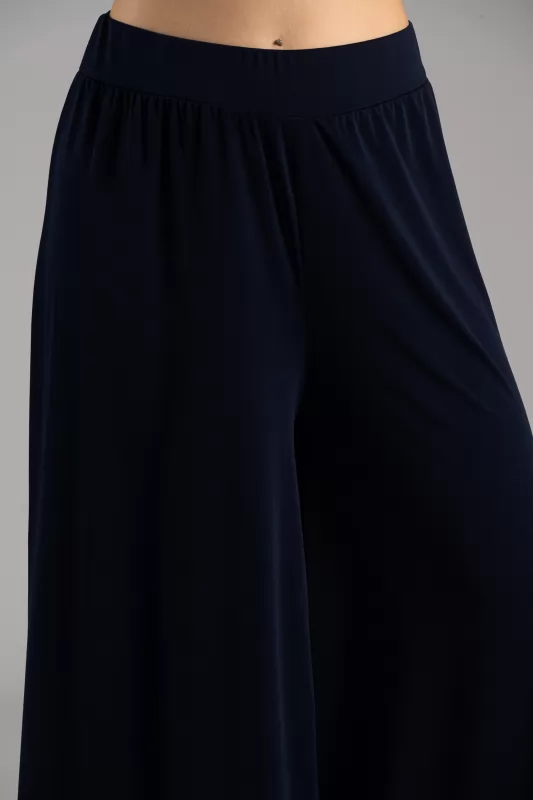 Pants Solid Color Elastic 