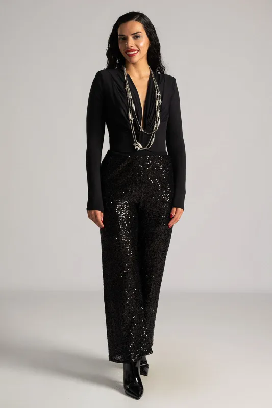 Pants Sequin Waistband