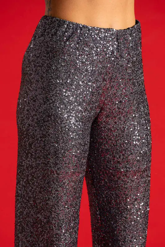 Pants Sequin Waistband