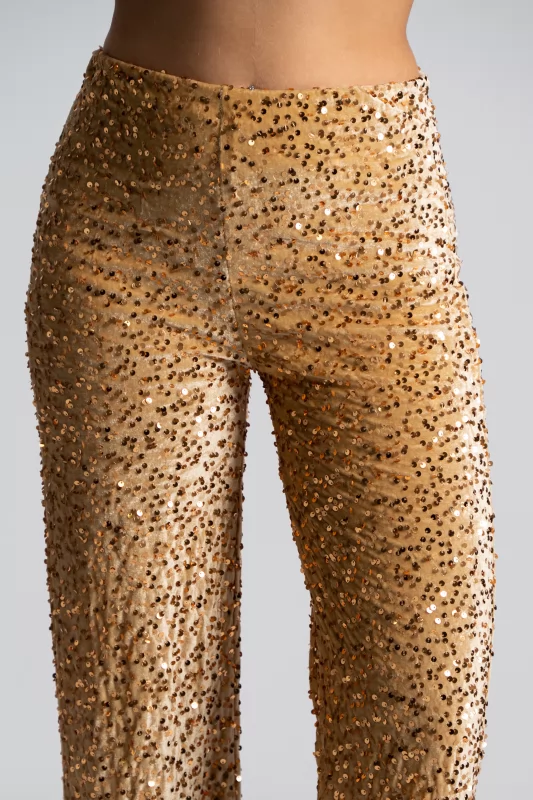 Velvet Pants Sequins