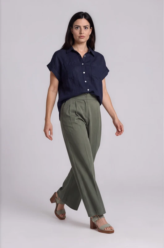 Pants Pleats External Seams