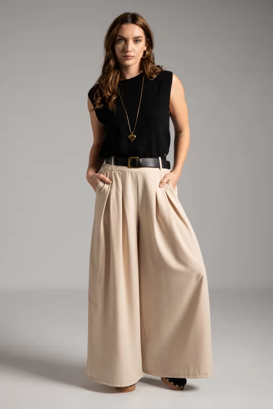 Pants Pleats Belt