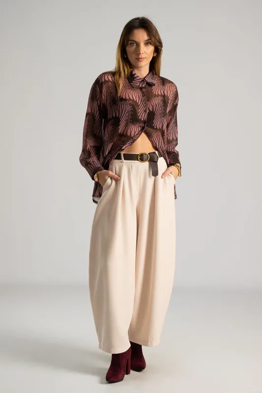 Παντελόνα Πιέτες Ζώνη