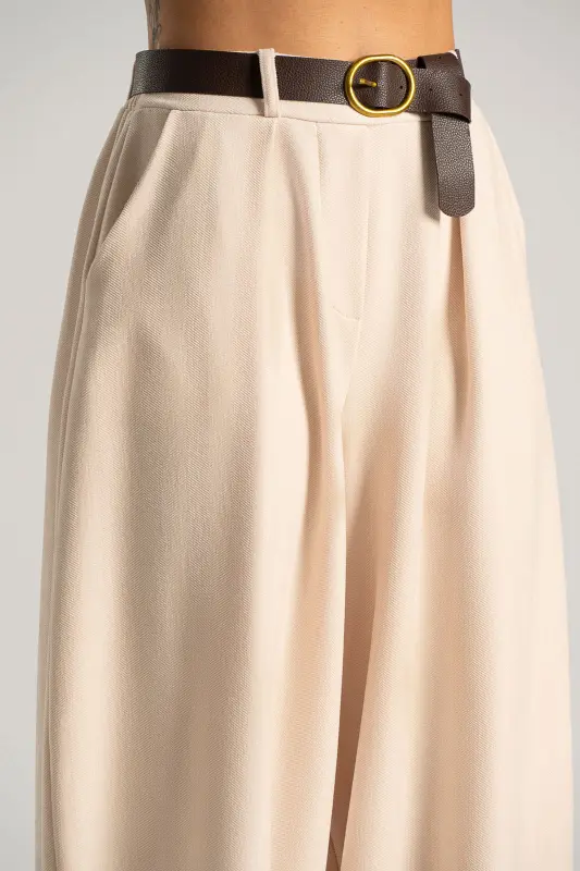 Παντελόνα Πιέτες Ζώνη