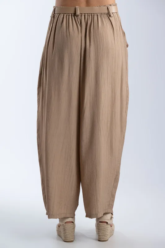 HighWaist Pants With Belt