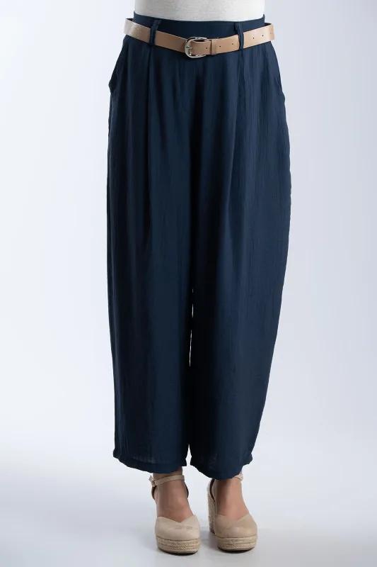 HighWaist Pants With Belt
