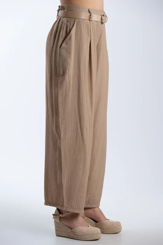 HighWaist Pants With Belt