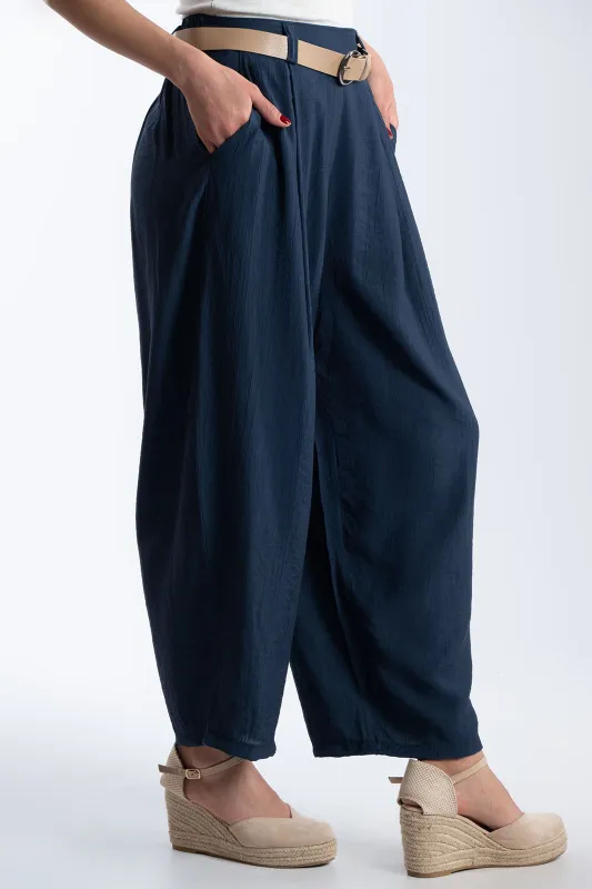 HighWaist Pants With Belt