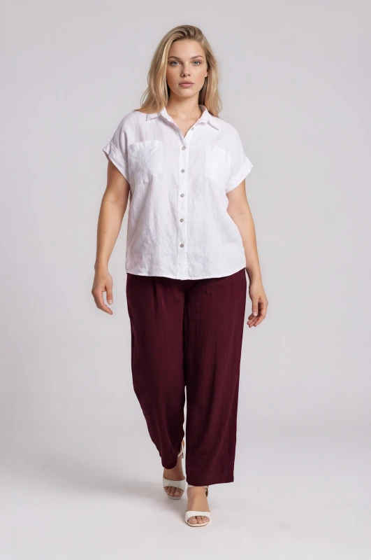 HighWaist Pants With Belt