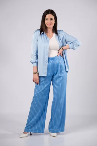 Pantelona Stripes Sky Blue
