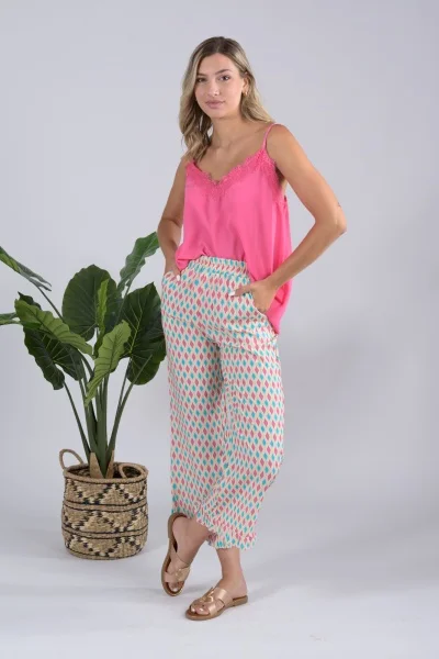 Pants Rombus Volan Beige