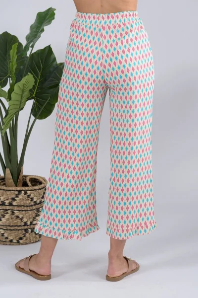 Pants Rombus Volan Beige