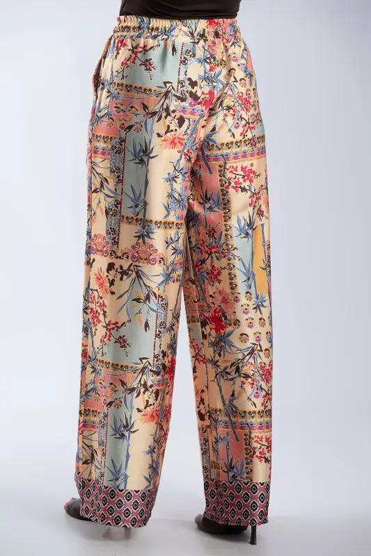 Παντελόνα Σατέν Εμπριμέ Floral Pattern