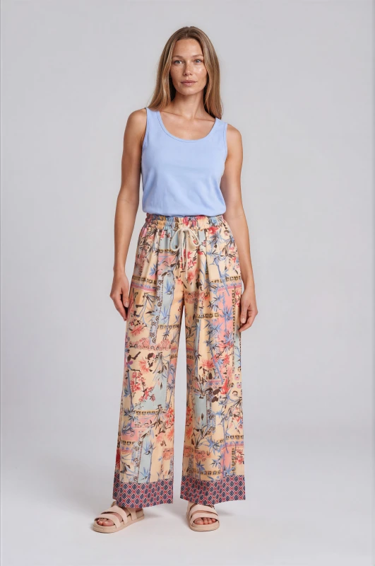 Παντελόνα Σατέν Εμπριμέ Floral Pattern