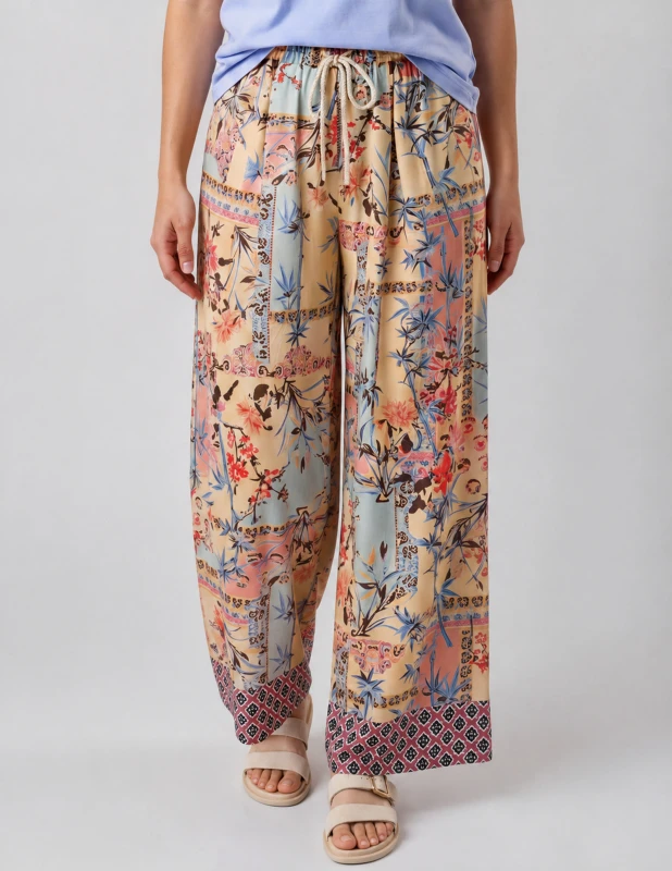 Παντελόνα Σατέν Εμπριμέ Floral Pattern