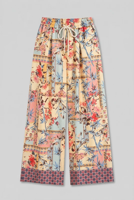 Παντελόνα Σατέν Εμπριμέ Floral Pattern