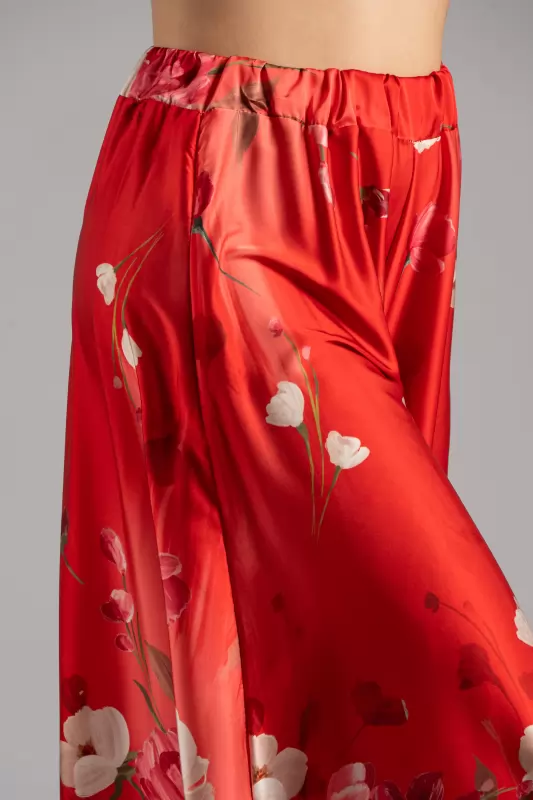 Παντελόνα Σατέν Floral