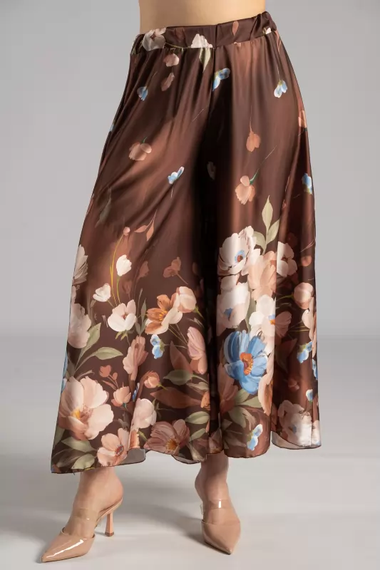 Παντελόνα Σατέν Floral