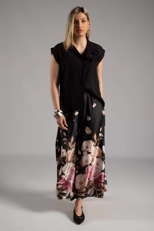 Παντελόνα Σατέν Floral
