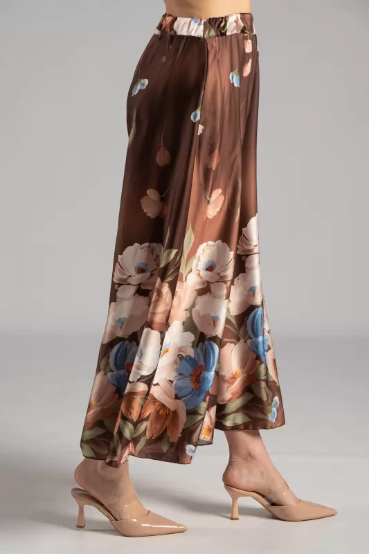 Παντελόνα Σατέν Floral