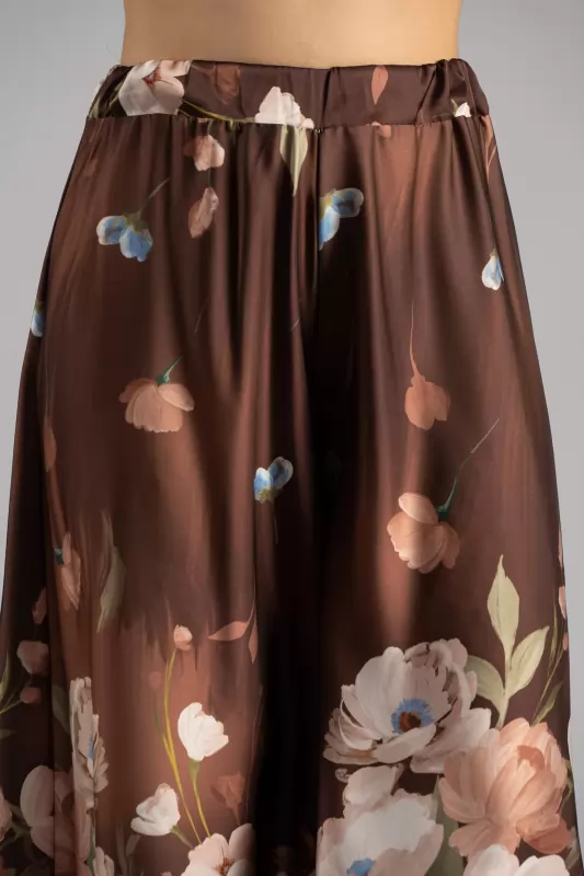 Παντελόνα Σατέν Floral