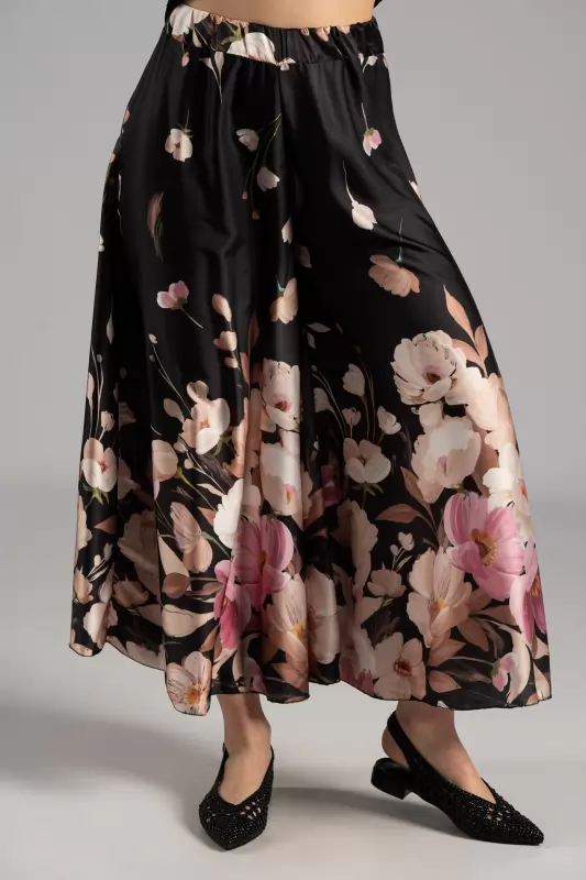 Παντελόνα Σατέν Floral