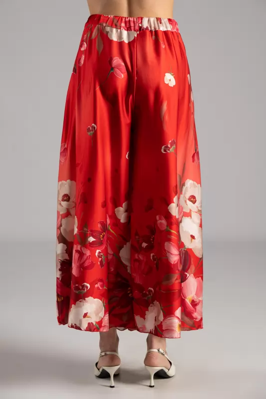 Παντελόνα Σατέν Floral