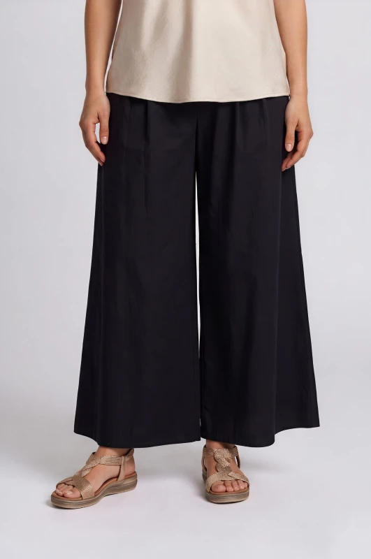 Cotton Pants Pleats Belt