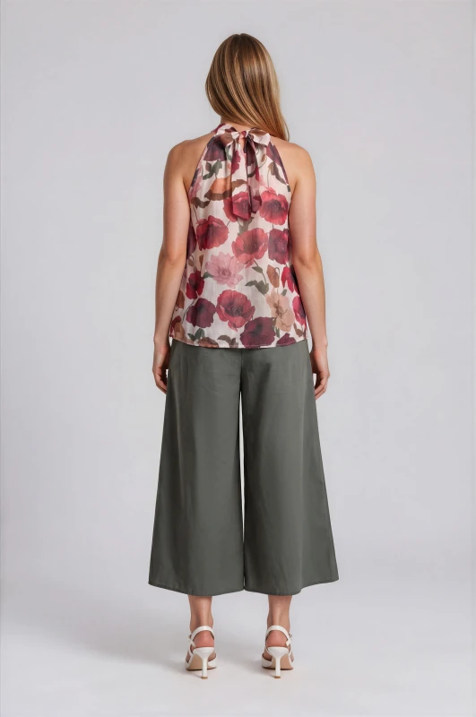 Παντελόνα Wide Leg Λάστιχο