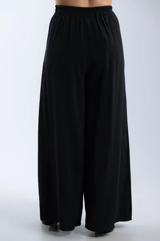 Παντελόνα Wide Leg Λάστιχο