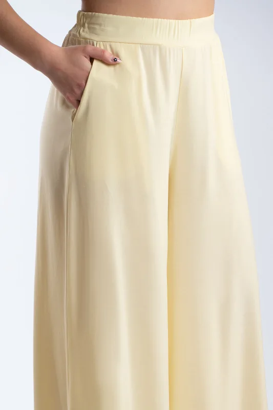 Παντελόνα Wide Leg Λάστιχο