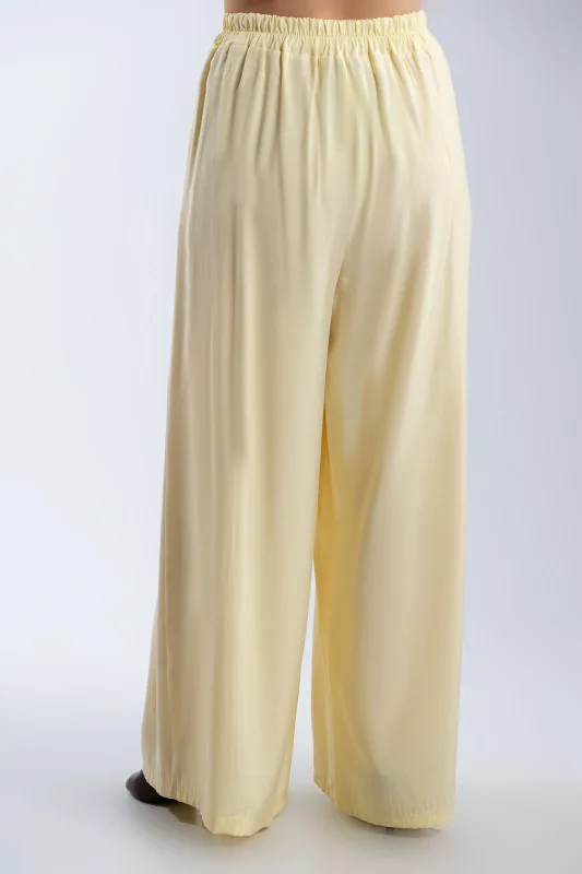 Παντελόνα Wide Leg Λάστιχο