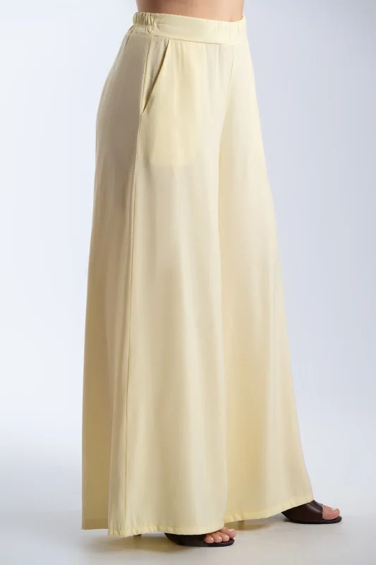 Παντελόνα Wide Leg Λάστιχο