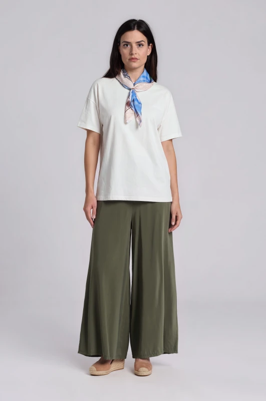 Παντελόνα Wide Leg Λάστιχο