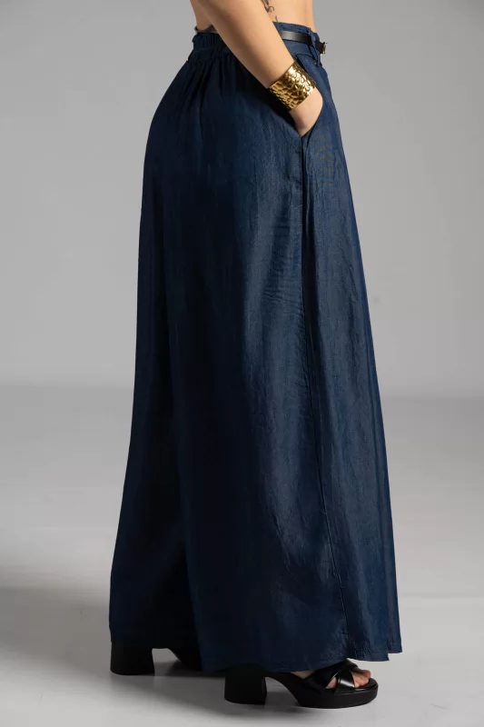Pants Fabric Pleated 