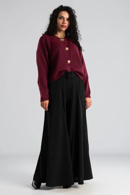 Παντελόνα Υφασμάτινο Πιέτες Ζώνη