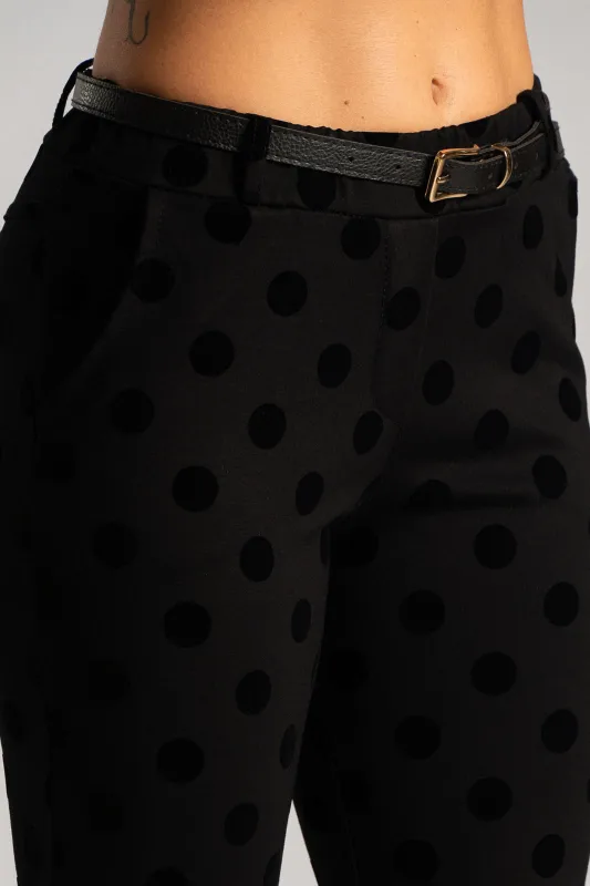 Παντελόνι Ανάγλυφο Velvet Πουά