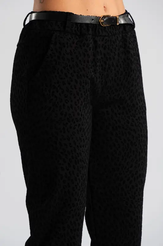 Παντελόνι Ανάγλυφο Velvet Ζώνη