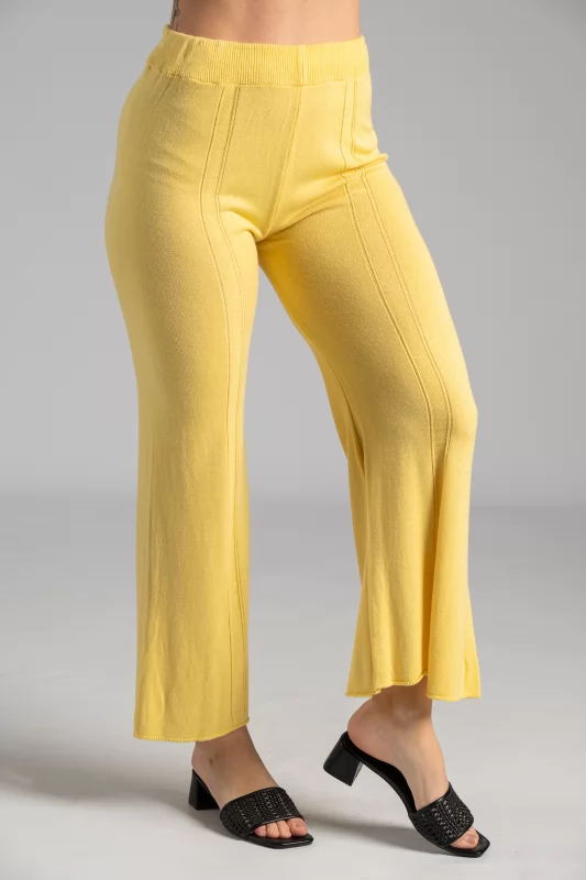Pants Thin Knit Yellow