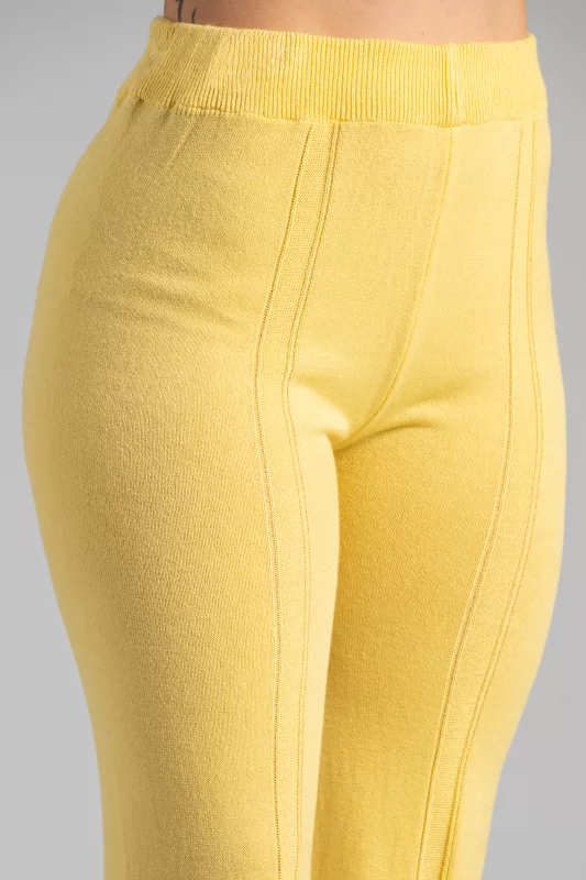 Pants Thin Knit Yellow