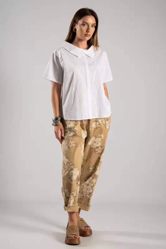 Pants Floral Ankle