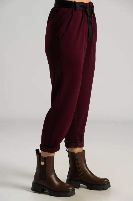 Ankle Pants Fabric Belt